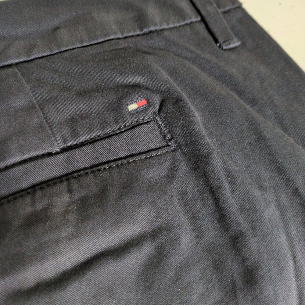 Tommy Hilfiger Hampton Navy Chino 14 Womens Pants Straight Business Corporate - Picture 4 of 9